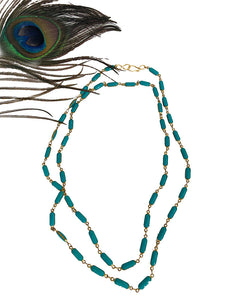 Long Turquoise Layering Necklace
