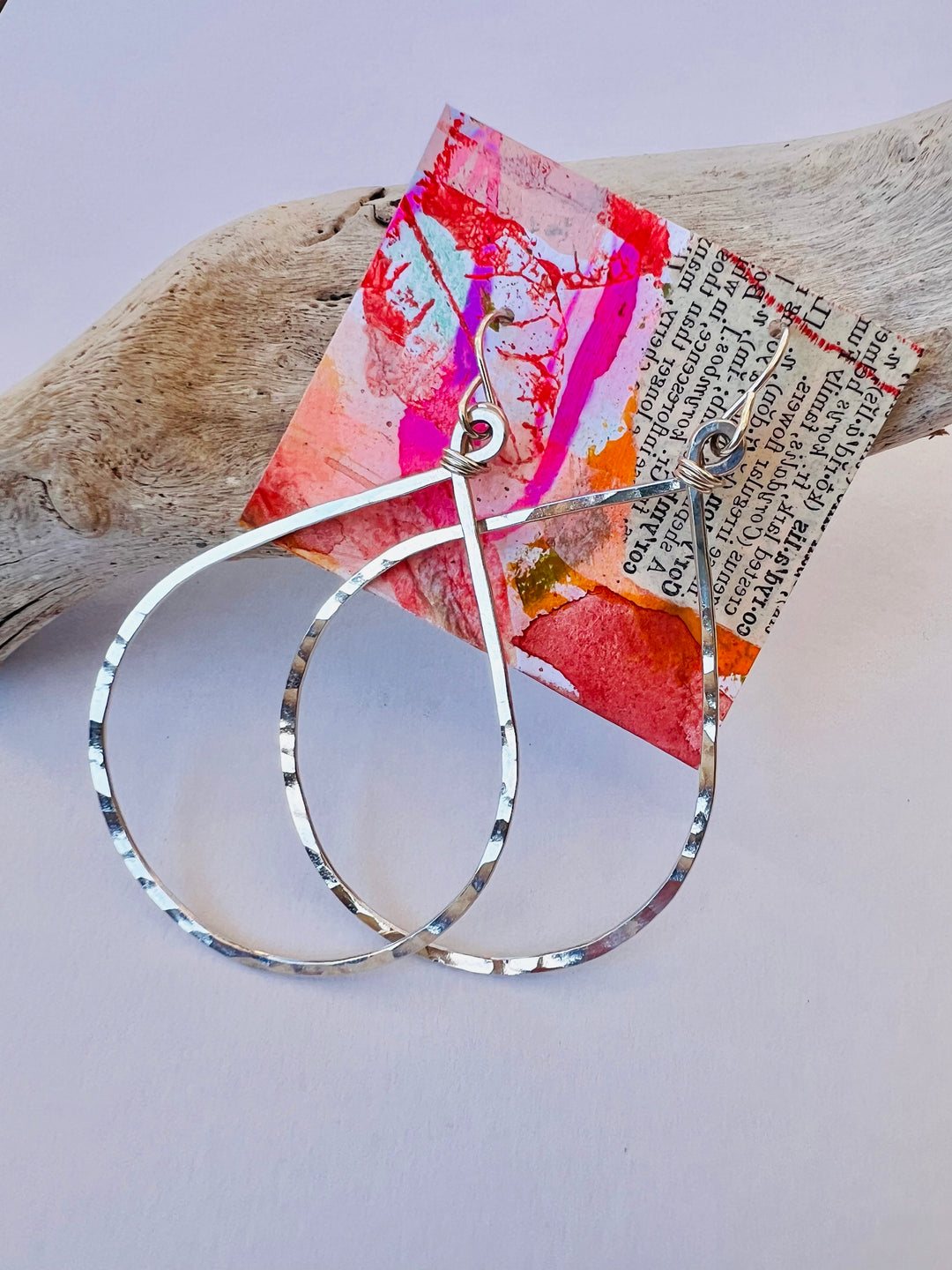 Sterling Teardrop Hoops (3 sizes)