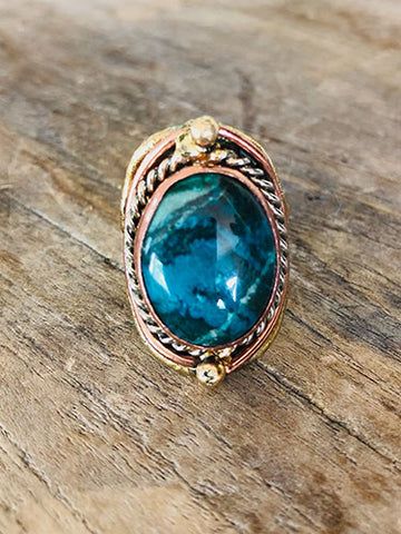 Rich Chrysocolla Ring