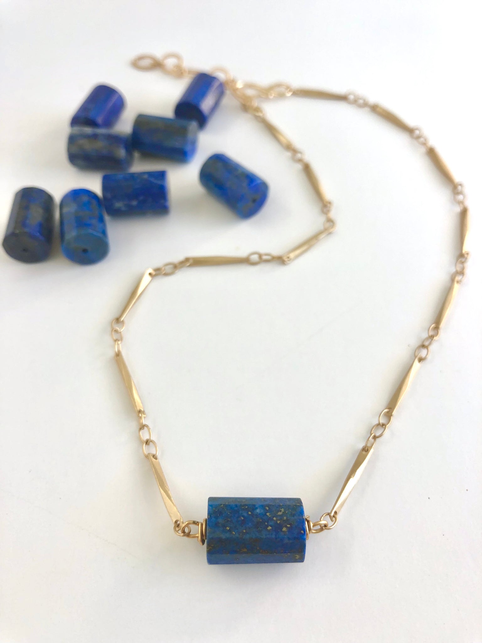 Electric Lapis Choker
