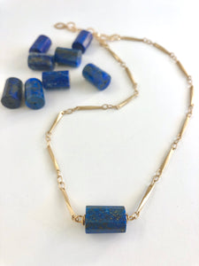 Electric Lapis Choker