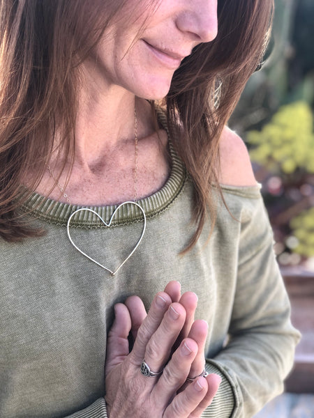 BIG Heart Necklace - Gold