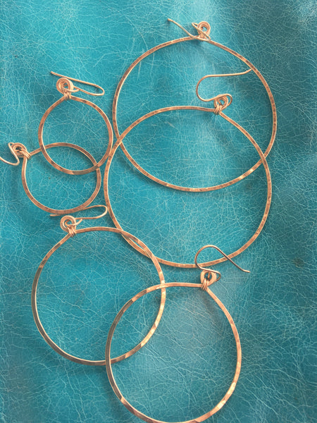 Gold Round Hoops