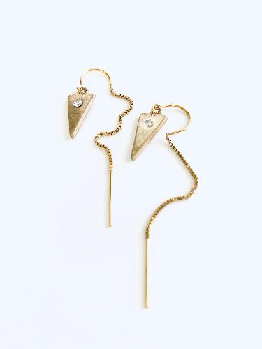 Triangle Threader Earrings