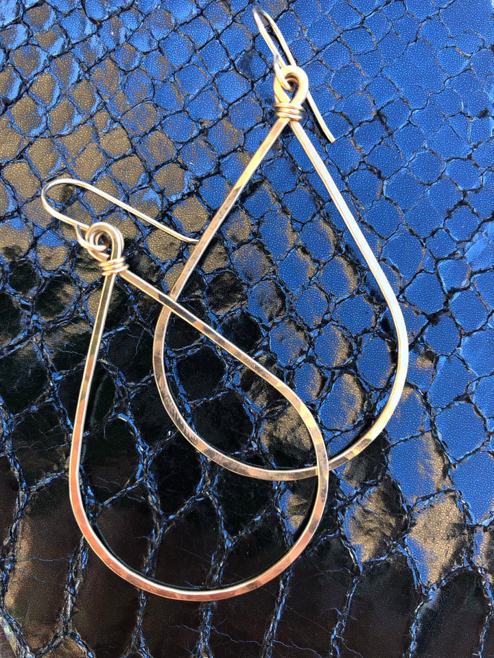Gold Teardrop Hoops (3 sizes)