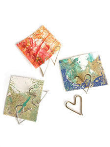 Open Heart Earrings